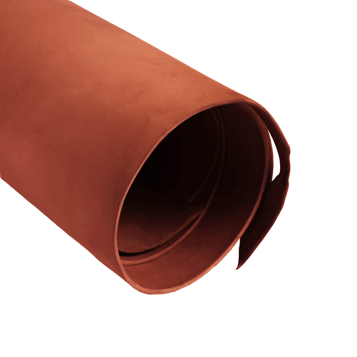 Rolled side of ChahinLeather Red Brown Harness
