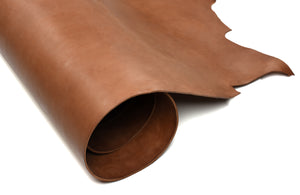 Rolled side of ChahinLeather Sandy Brown Harness