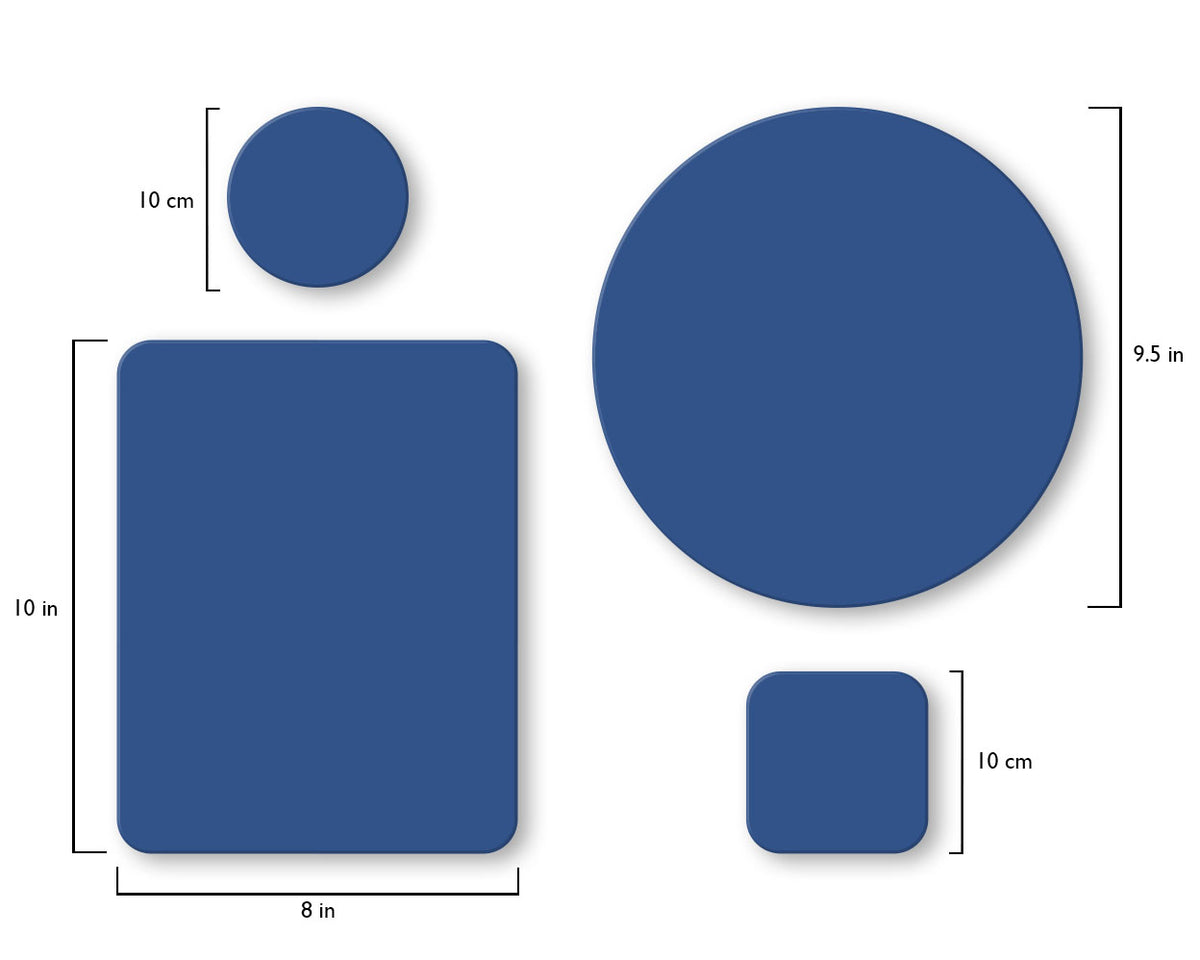 Sapphire pigmented strap mousepads and coasters