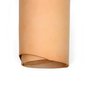 Close up of rolled ChahinLeather Natural Strap Double Shoulder